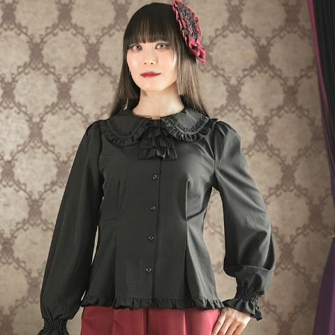 レディース【2L～4L】　ブラウス（Wonder Tea Party×CHIP CLIP）