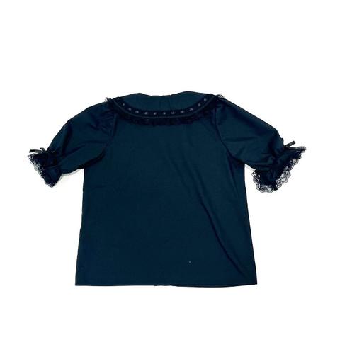 レディース　5分袖ブラウス（まゆろん×majoretty）