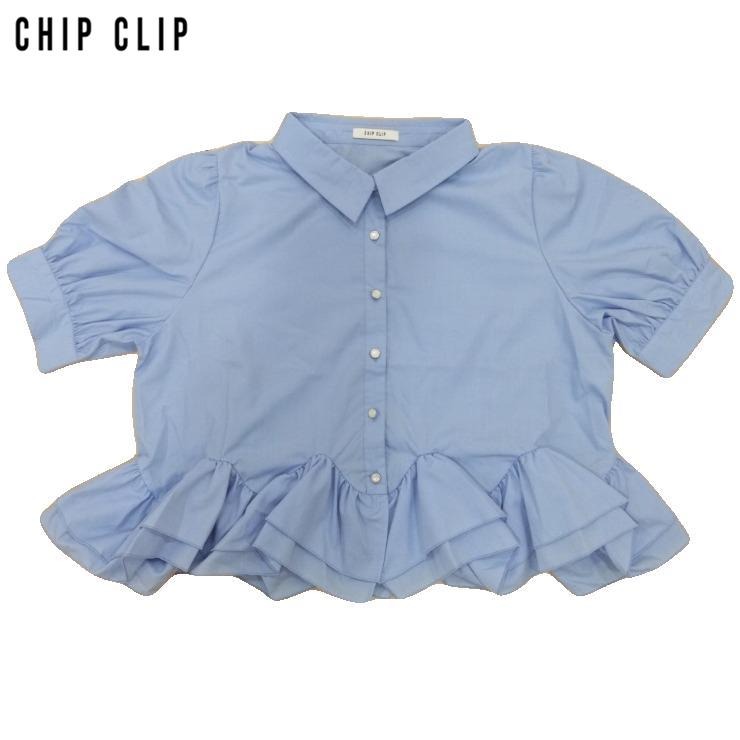 レディース【3L・4L】 裾フリルブラウス（CHIP CLIP） | アベイル