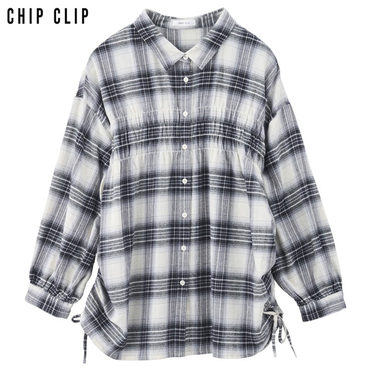 レディース【3L・4L】 チェックシャツ（CHIP CLIP） | アベイル