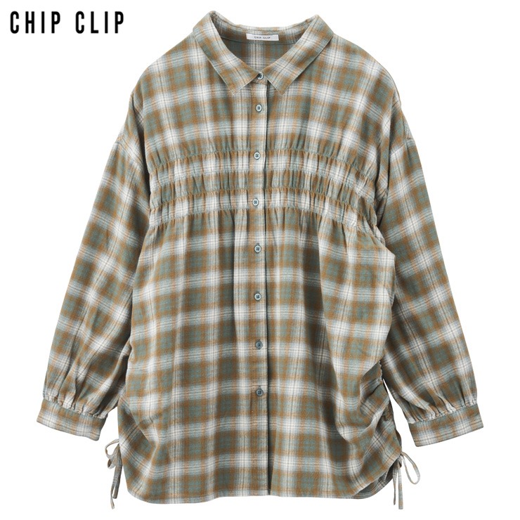 レディース【3L・4L】 チェックシャツ（CHIP CLIP） | アベイル