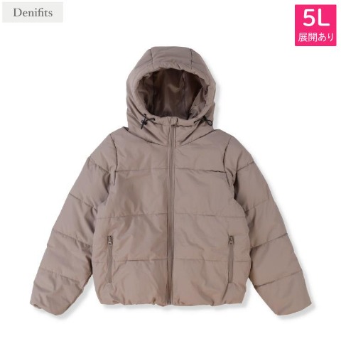 レディース【3L～5L】　中綿ジャケット（Denifits）