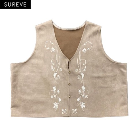 レディース　刺しゅう使いベスト（SUREVE）
