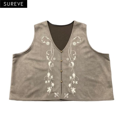 レディース　刺しゅう使いベスト（SUREVE）