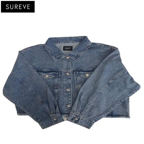 レディース　フリンジデニムジャケット（SUREVE）