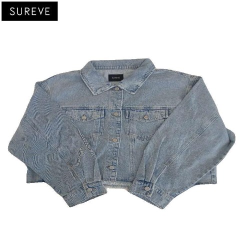 レディース　フリンジデニムジャケット（SUREVE）