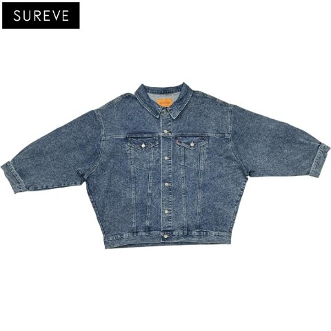 レディース　ケミカルデニムジャケット（SUREVE）