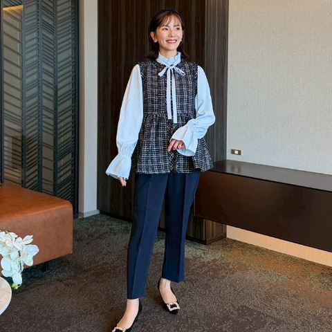 レディース　ペプラムジレ（Kana×RagOut）