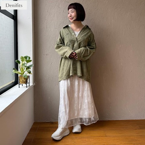 レディース　デニムジャケット（Denifits×ごりちゃん）