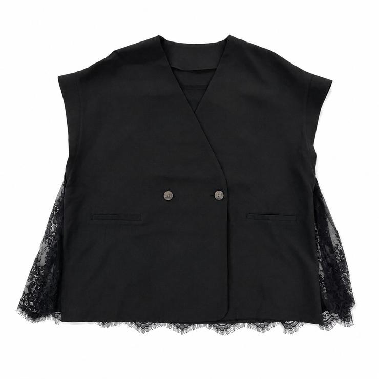 レディース【2L～4L】 バックレースジレ（Derelikt×安藤うぃ 