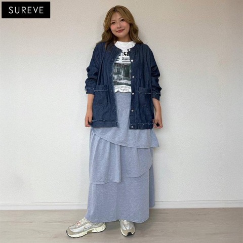 レディース　ティアードスカート（えんどぅー×SUREVE）