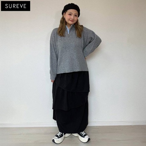 レディース　ティアードスカート（えんどぅー×SUREVE）