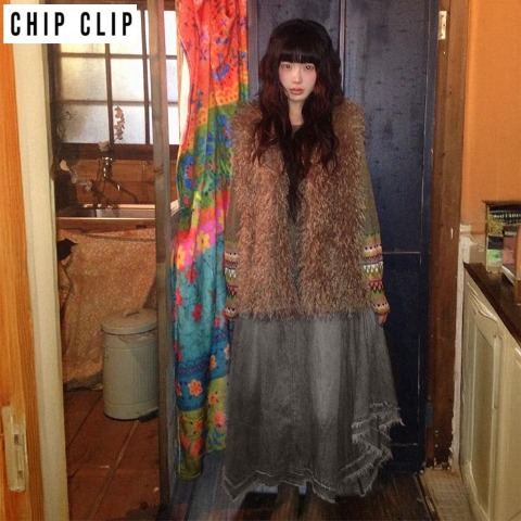 レディース　スカート（CHIP CLIP×はる）