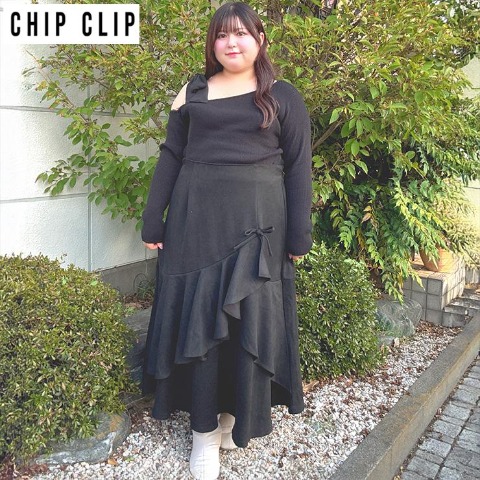 レディース　イレヘムスカート（れいぼん×CHIP CLIP）