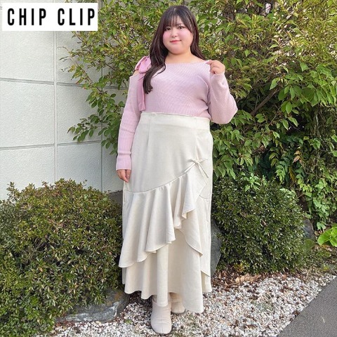 レディース　イレヘムスカート（れいぼん×CHIP CLIP）