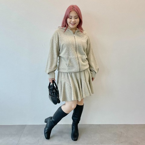 レディース　ボアミニスカート（Derelikt）