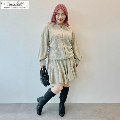 レディース　ボアミニスカート（Derelikt）