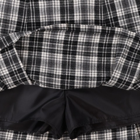 レディース　チェックプリーツミニスカート（CHIP CLIP）