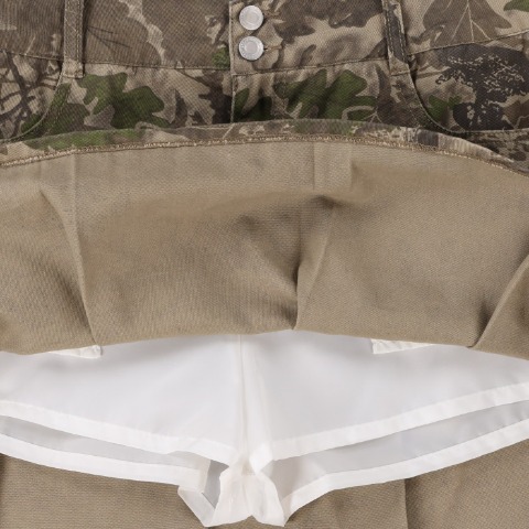 レディース　迷彩柄プリーツスカート（CHIP CLIP）