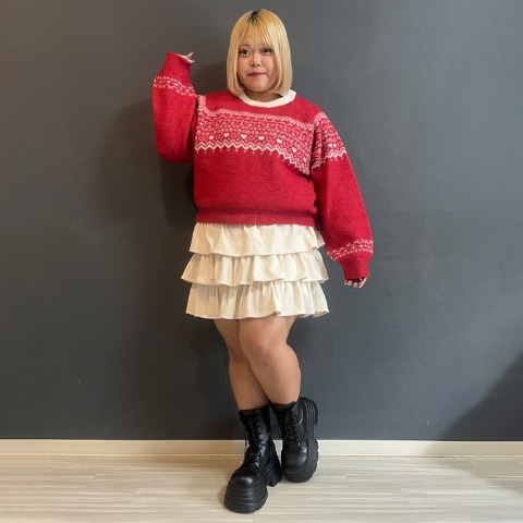 レディース　ティアードミニスカパン（あいちゃん×CHIP CLIP）