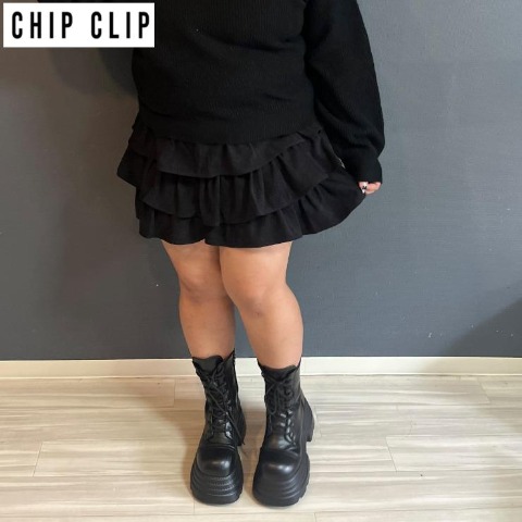 レディース　ティアードミニスカパン（あいちゃん×CHIP CLIP）