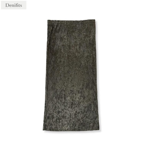 レディース　プリーツナロースカート（Denifits）