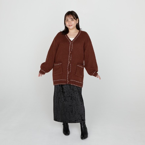 レディース　プリーツナロースカート（Denifits）