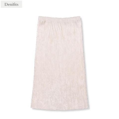 レディース　プリーツナロースカート（Denifits）