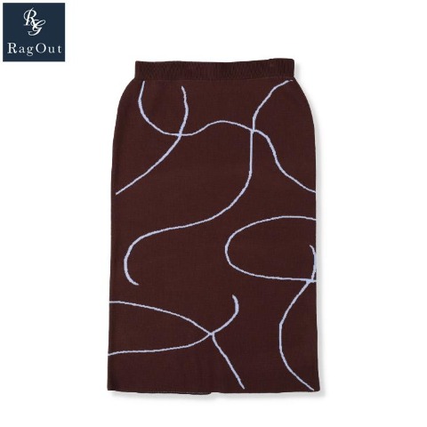 レディース　ニットナロースカート（Ragout）