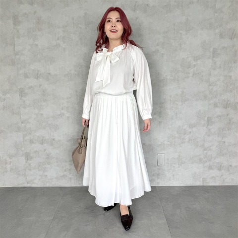 レディース【2L～4L】　フレアスカート（Derelikt×安藤うぃ）