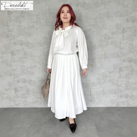 レディース【2L～4L】　フレアスカート（Derelikt×安藤うぃ）