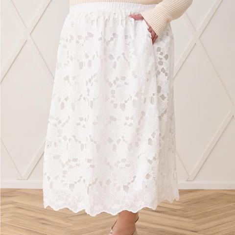 レディース【2L～4L】　レーススカート（RagOut×masami）