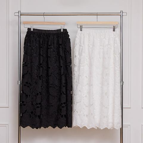 レディース【2L～4L】　レーススカート（RagOut×masami）