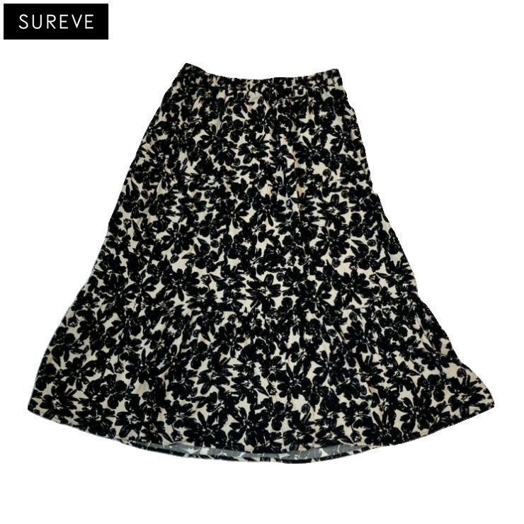 レディース【3L・4L】 COOL花柄ティアードスカート（SUREVE