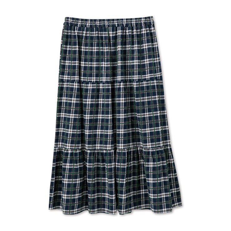 黒系、チェック柄お洋服　3L〜4Lまとめ売り レディース【3L・4L】 チェック柄スカート（Denifits） | アベイル