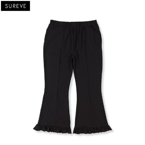 レディース　裾フリルフレアパンツ（SUREVE）