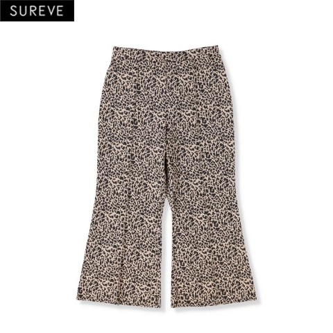 レディース　ヒョウ柄フレアパンツ（SUREVE）