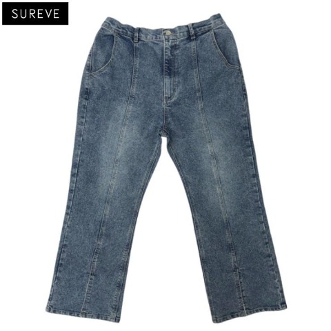 レディース　ケミカルデニムフレアパンツ（SUREVE）