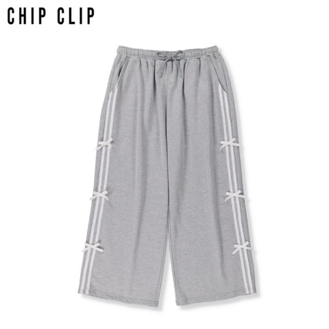 レディース　サイドリボンスウェットパンツ（CHIP CLIP）