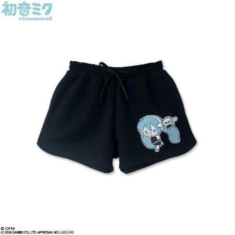 レディース　ショートパンツ（シナモロール×初音ミク）