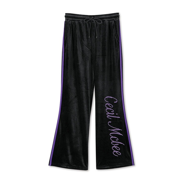 レディース ベロアラインストーン使いパンツ（クロミ×CECIL McBEE