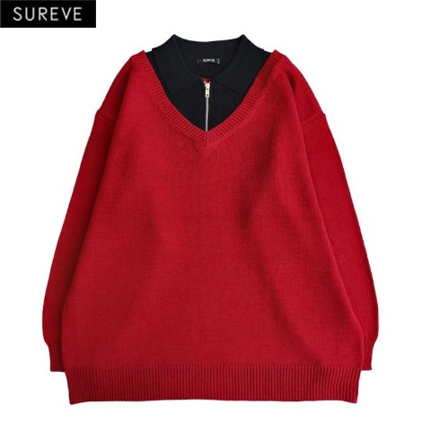 レディース　ドッキングニットワンピース（SUREVE）