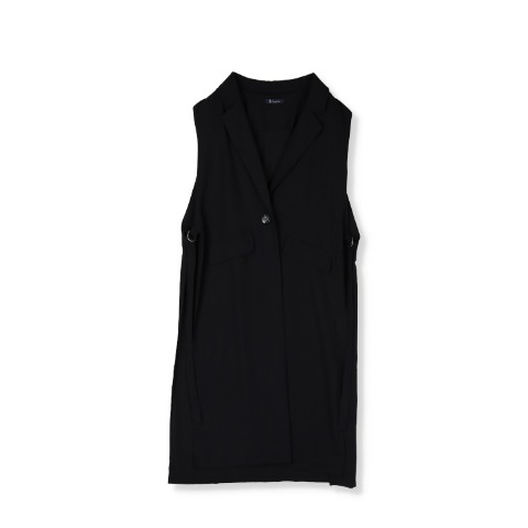 レディース【3L～5L】　ロングジレ+ブラウスセット（RagOut）