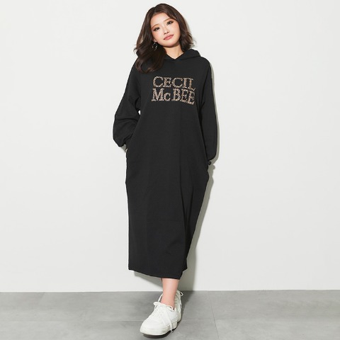 レディース　ロゴパーカワンピース（CECIL McBEE×SUREVE）