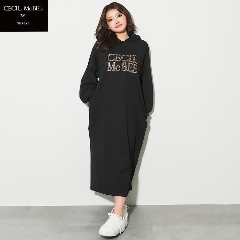 レディース　ロゴパーカワンピース（CECIL McBEE×SUREVE）