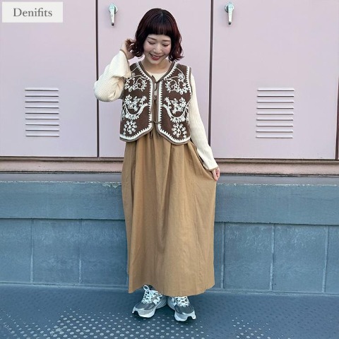 レディース　キャミワンピース（ごりちゃん×Denifits）