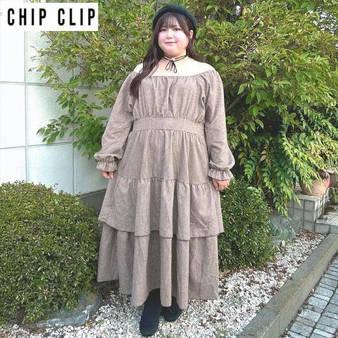 レディース　ティアードワンピース（れいぼん×CHIP CLIP）