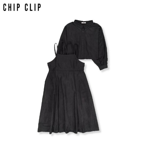 レディース　シャツ+キャミワンピースセット（CHIP CLIP）