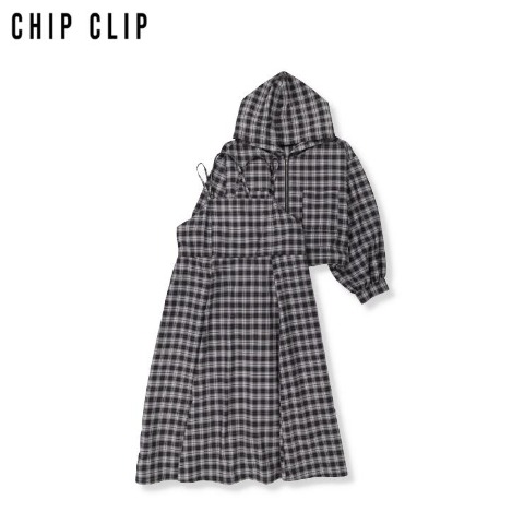 レディース　フードシャツ+キャミワンピースセット（CHIP CLIP）