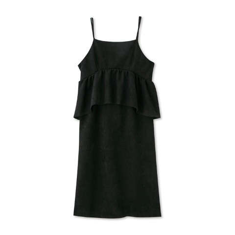 レディース　ペプラムキャミワンピ+リブTシャツセット（SUREVE）